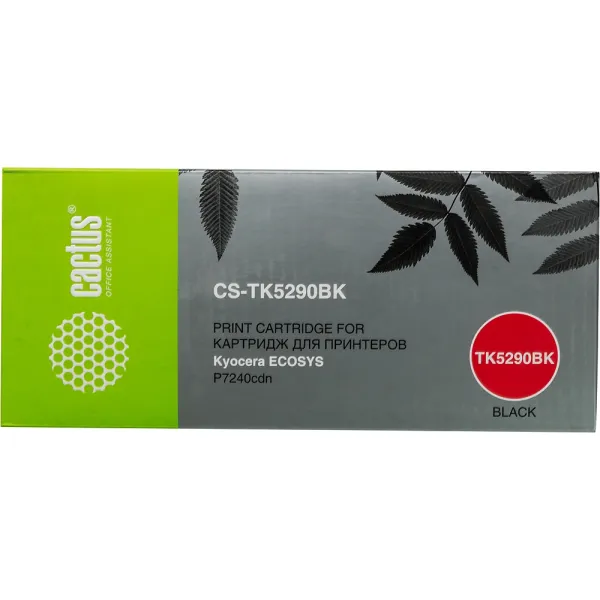Тонер-картридж Cactus CS-TK5290BK (черный; 17000стр; Ecosys P7240cdn)