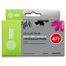 Чернильный картридж Cactus CS-CLI471XLM (пурпурный; 10,8стр; TS5040, MG5740, MG6840, MG7740) [CS-CLI471XLM]