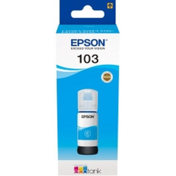 Чернильный картридж Epson 103C (голубой; 65стр; L3100, 3110, 3150)