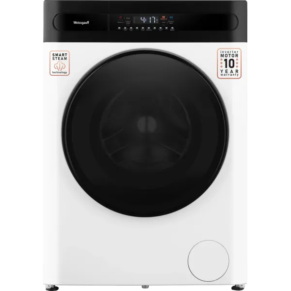 Стиральная машина Weissgauff WMD 49411 DC Inverter Steam(60x84.7x52см, фронтальная, макс:11кг, с сушкой, 1400об/мин, белый)