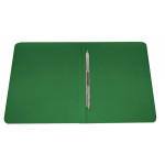 Папка с зажимом Бюрократ PZ05PGREEN (зажимов 1, A4, пластик, толщина пластика 0,5мм, торцевая наклейка, зеленый)