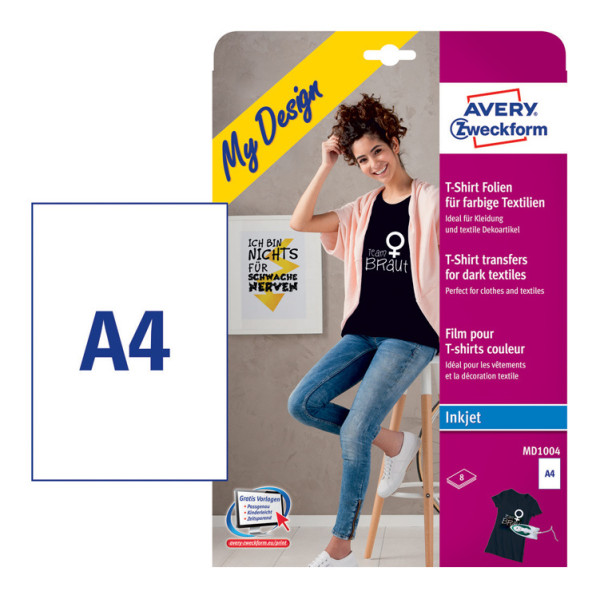 Пленка Avery Zweckform MD1003 (A4, 196г/м2, для струйной печати, 4л)