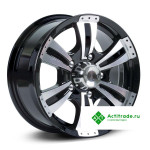 Скад Рейнджер R16/7J PCD 5x139,7 ET 40 ЦО 98,5 черный с полированной лицевой поверхностью