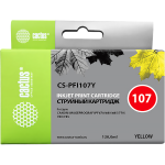 Чернильный картридж Cactus CS-PFI107Y (желтый; 130стр; IP iPF670, iPF680, iPF685, iPF770, iPF780, iPF785, )