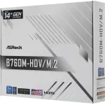 Материнская плата ASRock B760M-HDV/M.2 (SocketLGA1700, Intel B760, 2xDDR4 DIMM, microATX, RAID SATA: 0,1,15,5)