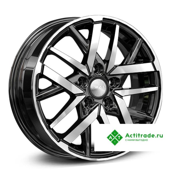 Скад Босфор R16/6J PCD 5x114,3 ET 43 ЦО 67,1 черный с полированной лицевой поверхностью