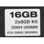 Память DIMM DDR4 2x8Гб 3600МГц Patriot Memory (28800Мб/с, CL17, 288-pin, 1.35 В)
