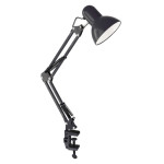 Настольная лампа Ultraflash UF-312P С02(лампа накаливания, от сети, 60Вт, на струбцине, черный)