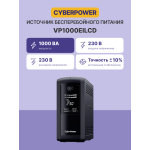 ИБП CyberPower VP1000EILCD (Line-Interactive, 1000ВА, 550Вт, 6xIEC 320 C13 (компьютерный))