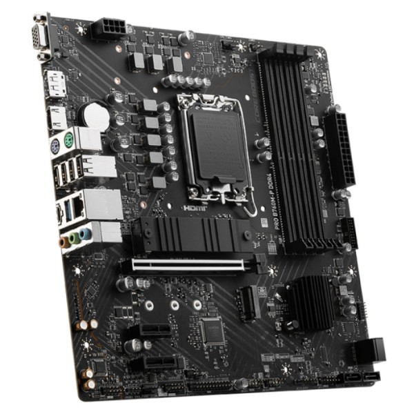 Материнская плата MSI PRO B760M-P DDR4 (SocketLGA1700, Intel B760, 4xDDR4, microATX, RAID SATA: 0,1,15,5)