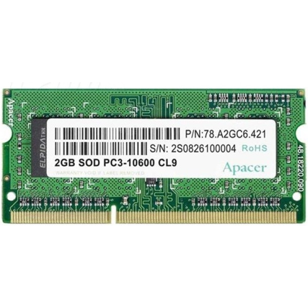 Память SO-DIMM DDR3 4Гб 1600МГц APACER (12800Мб/с, CL11, 204-pin)