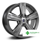 КиК Оклахома R16/6.5J PCD 5x114,3 ET 40 ЦО 60,1 темно - серый глянцевый