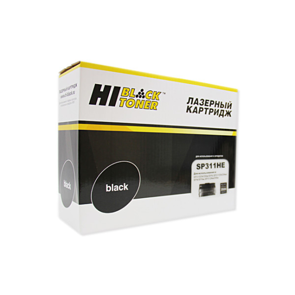 Тонер-картридж Hi-Black HB-SP311HE (оригинальный номер: SP311HE; черный; 3500стр; Aficio SP 310DN, SP311DN, 311DNw, SP312Nw, DNw)