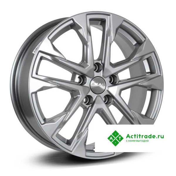 Скад Атакор R17/7J PCD 5x108 ET 33 ЦО 60,1 насыщенный серебристый