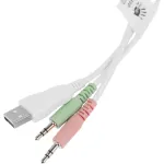 Гарнитура A4Tech Bloody G310 (оголовье, с проводом, 2.2м, полноразмерные, 2 x mini jack 3.5 mm, USB, 300г)