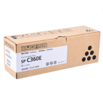 Тонер-картридж Ricoh SPC360E (черный; 2500стр; SP C360DNw, SP C360SNw, SP C360SFNw, SP C361SFNw)