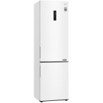 Холодильник LG GA-B509CQSL (No Frost, A+, 2-камерный, объем 419:292/127л, инверторный компрессор, 59.5x203x68.2см, белый)