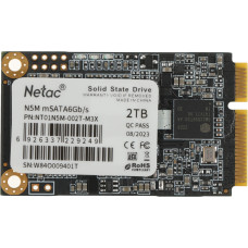 Жесткий диск SSD 2Тб Netac (M.2, 545/500 Мб/с, SATA 3Гбит/с, для ноутбука и настольного компьютера)