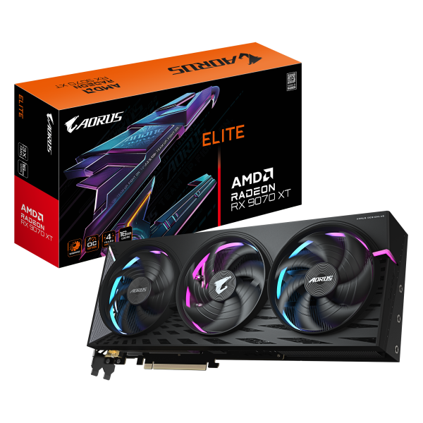 Видеокарта Radeon RX 9070 XT 16Гб Gigabyte (GDDR6, 256бит)