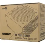 Блок питания Aerocool VX Plus 500W (ATX, 500Вт, 20+4 pin, ATX12V 2.3, 1 вентилятор)