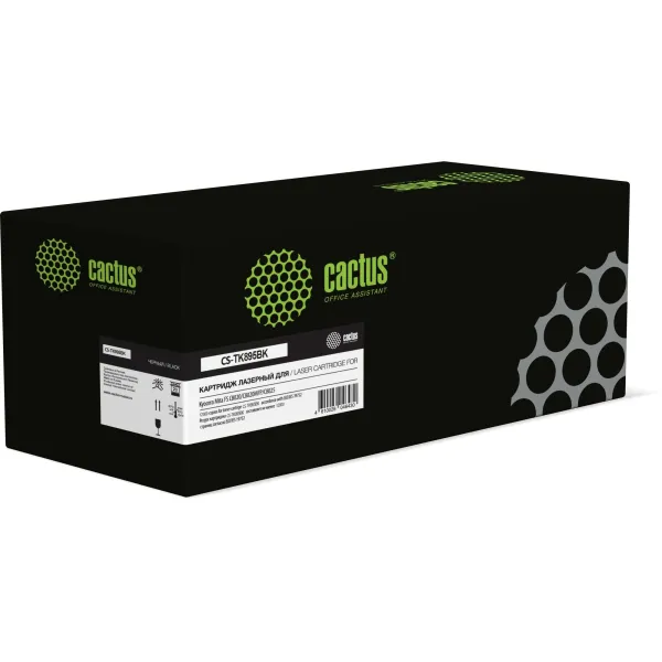 Тонер-картридж Cactus CS-TK895BK (черный; 12000стр; Mita FS C8020, C8020MFP, C8025, C8025MFP, C8520, C8520MFP, C8525, C8525MFP)