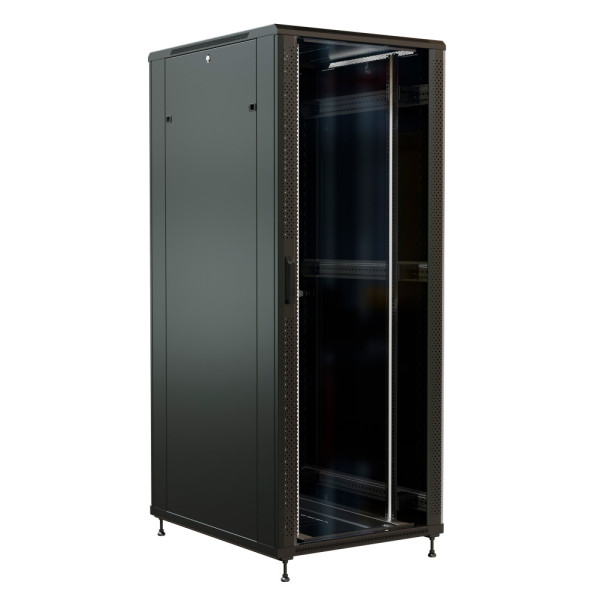 Шкаф коммутационный напольный WRline WR-TT-4288-AS-RAL9004 (42U, 800x2055x800мм, IP20, 800кг)