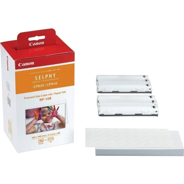Набор картриджей Canon Набор ей RP-108 (8568B001) (многоцветный; Canon SELPHY CP820, Canon SELPHY CP910)