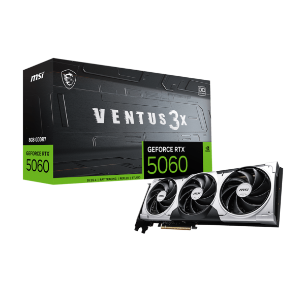 Видеокарта GeForce RTX 5060 2280МГц 8Гб MSI (GDDR7, 128бит)