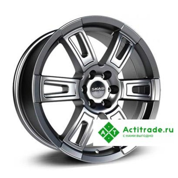 Скад Тор R18/8J PCD 6x139,7 ET 25 ЦО 106,2 графитовый