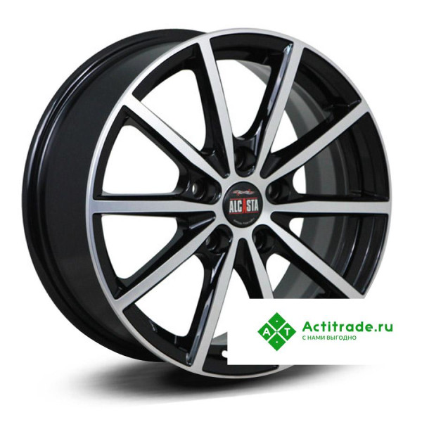 Alcasta M61 R17/7J PCD 5x108 ET 33 ЦО 60,1 черный с полированной лицевой поверхностью