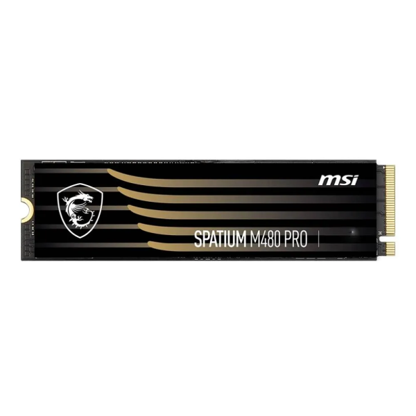 Жесткий диск SSD 1Тб MSI SPATIUM (2280, 7400/6000 Мб/с, 1000000 IOPS, PCIe 4.0 x4 (NVMe), 1024Мб, для ноутбука и настольного компьютера)