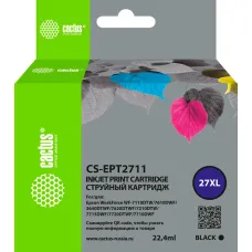Cactus CS-EPT2711 (черный; 22,4стр; WorkForce WF-3620, 3640, 7110, 7210) [CS-EPT2711]