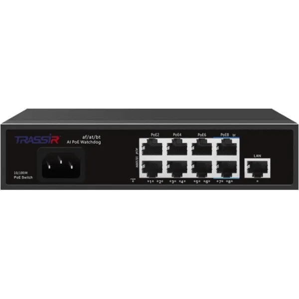 Коммутатор Trassir TR-NS1109-120-8POE