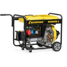Электрогенератор Champion DG6501E-3 (дизельный, трехфазный, пуск ручной/электрический, 5,4/5кВт, непр.работа 6ч) [DG6501E-3]