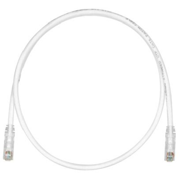 Патч-корд Panduit UTPSP0.5MY (RJ45(m), RJ45(m), внутренний, 0,5м, 6, 4пары, U/UTP, белый)