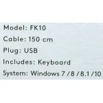 A4Tech Fstyler FK10 (104кл)