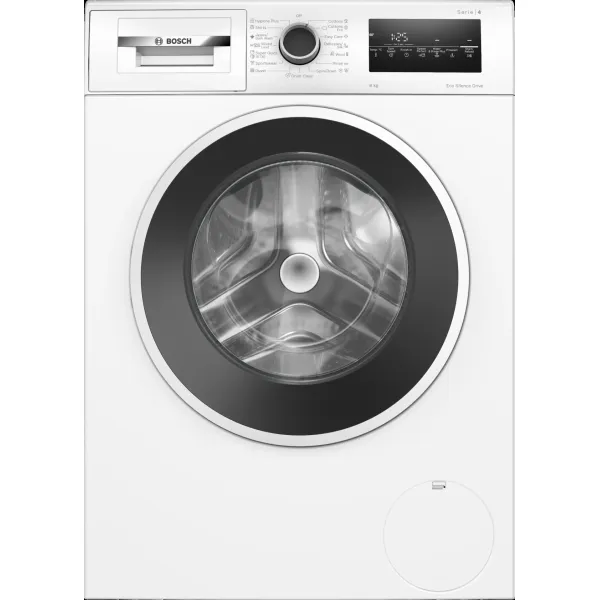 Стиральная машина Bosch WAN28201ME(фронтальная полноразмерная, класс стирки/отжима/э.потребления: A , макс: 8кг, 1400 об/мин, защита: частичная, 59.8x84.5x59см, белый)