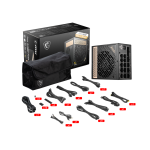 Блок питания MSI MEG Ai1300P PCIE5 (ATX, 1Вт, 20+4 pin, PLATINUM)