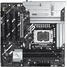 Материнская плата ASUS PRIME Z890M-PLUS WIFI (Socket-1851, Intel Z890, xDDR4 DIMM, microATX, RAID SATA: 0,1,10,5) [PRIME Z890M-PLUS WIFI]