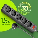 Сетевой фильтр Defender ES 1.8 (1,8м, 5xEURO, 2,2кВт)