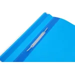 Папка-скоросшиватель Бюрократ -PS-K20BLU (A4, прозрачный верхний лист, пластик, карман на лицевой стороне, синий)