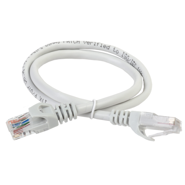 IEK PC01-C6UL-1M (RJ45(m), RJ45(m), внутренний, 1м, 6, 4пары, U/UTP, серый)