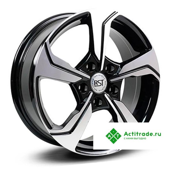 RST R026 R16/6.5J PCD 5x114,3 ET 45 ЦО 60,1 черный с полированной лицевой поверхностью