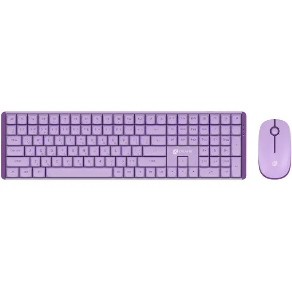 Клавиатура и мышь Oklick S315W (кнопок 3, 1600dpi)