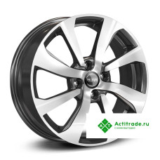 КиК Rio X-Line КС893 R16/6J PCD 4x100 ET 49 ЦО 54,1 черный с полированной лицевой поверхностью [75245]