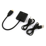 Переходник Buro (HDMI (m), VGA (f), 0,1м)