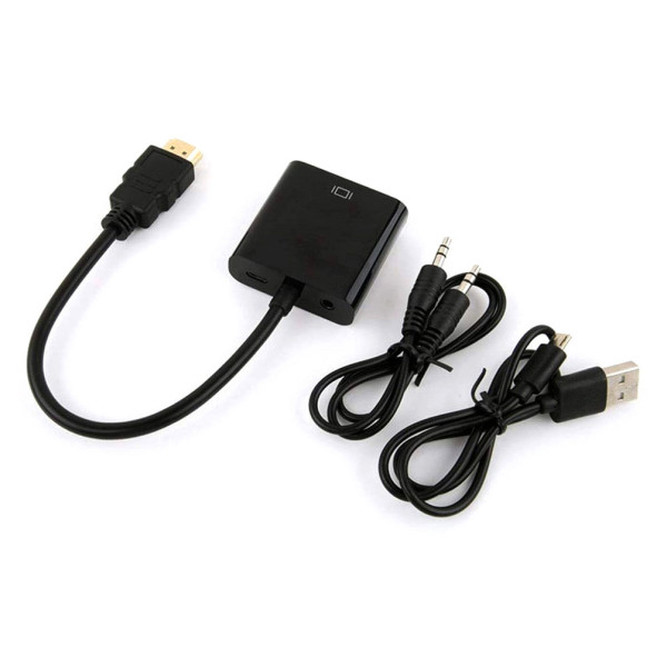 Переходник Buro (HDMI (m), VGA (f), 0,1м)