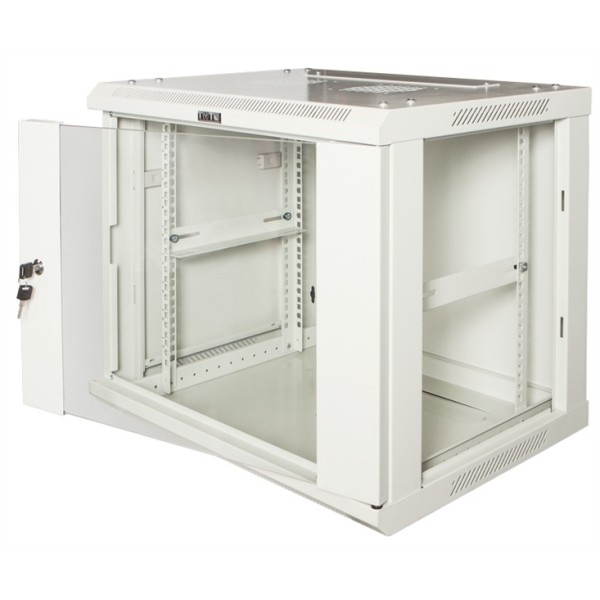 Шкаф коммутационный настенный Lanmaster TWT-CBWPG-6U-6x6-GY (6U, 600x368x600мм, IP20, 60кг)