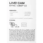 Веб-камера Creative Live! Cam SYNC 1080P V2 (2млн пикс., 1920x1080, микрофон, USB 2.0)