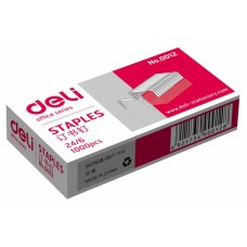 Скобы для степлера Deli E0012N (тип 24/6, 1000шт) [E0012N]